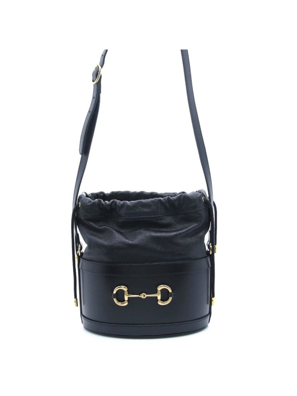 Gucci Horsebit 1955 Bucket Bag Black Leather